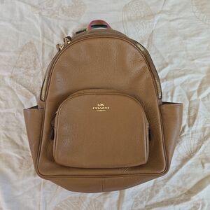Coach Brown Leather Women's Court Backpack